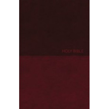 NKJV Value Compact Thinline Bible L/S Burg - Thomas Nelson